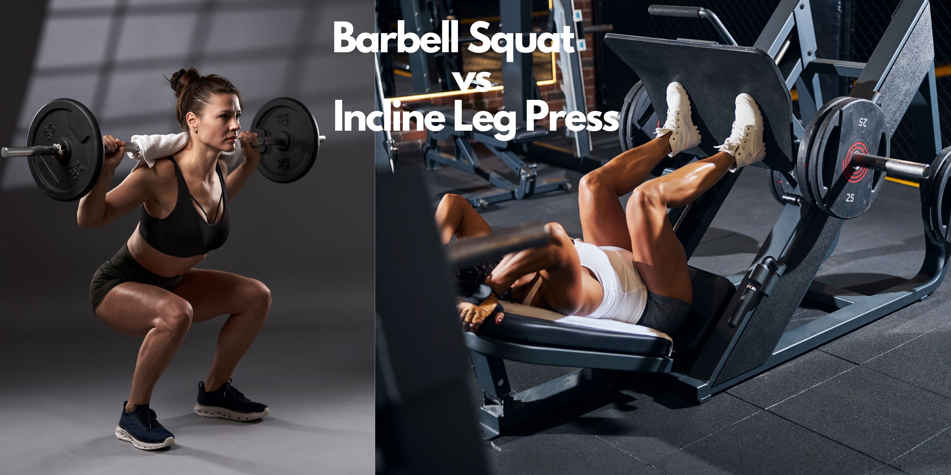 Barbel squat vs. incline leg press